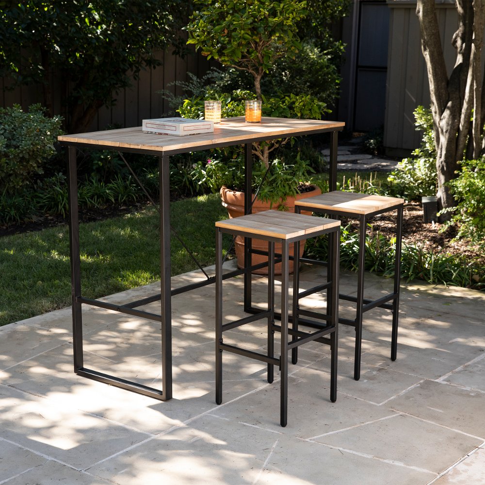 113259115 Venallo 3pc Indoor/Outdoor Bar Table Set sku 113259115