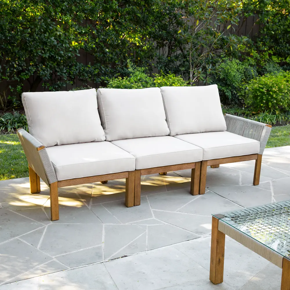 OD1089310 Brendina Outdoor Sofa with White Cushions-1