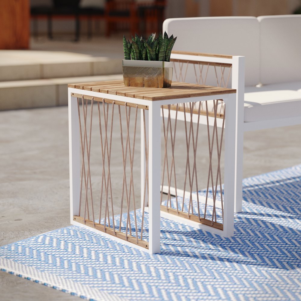 Wallmond Outdoor End Table