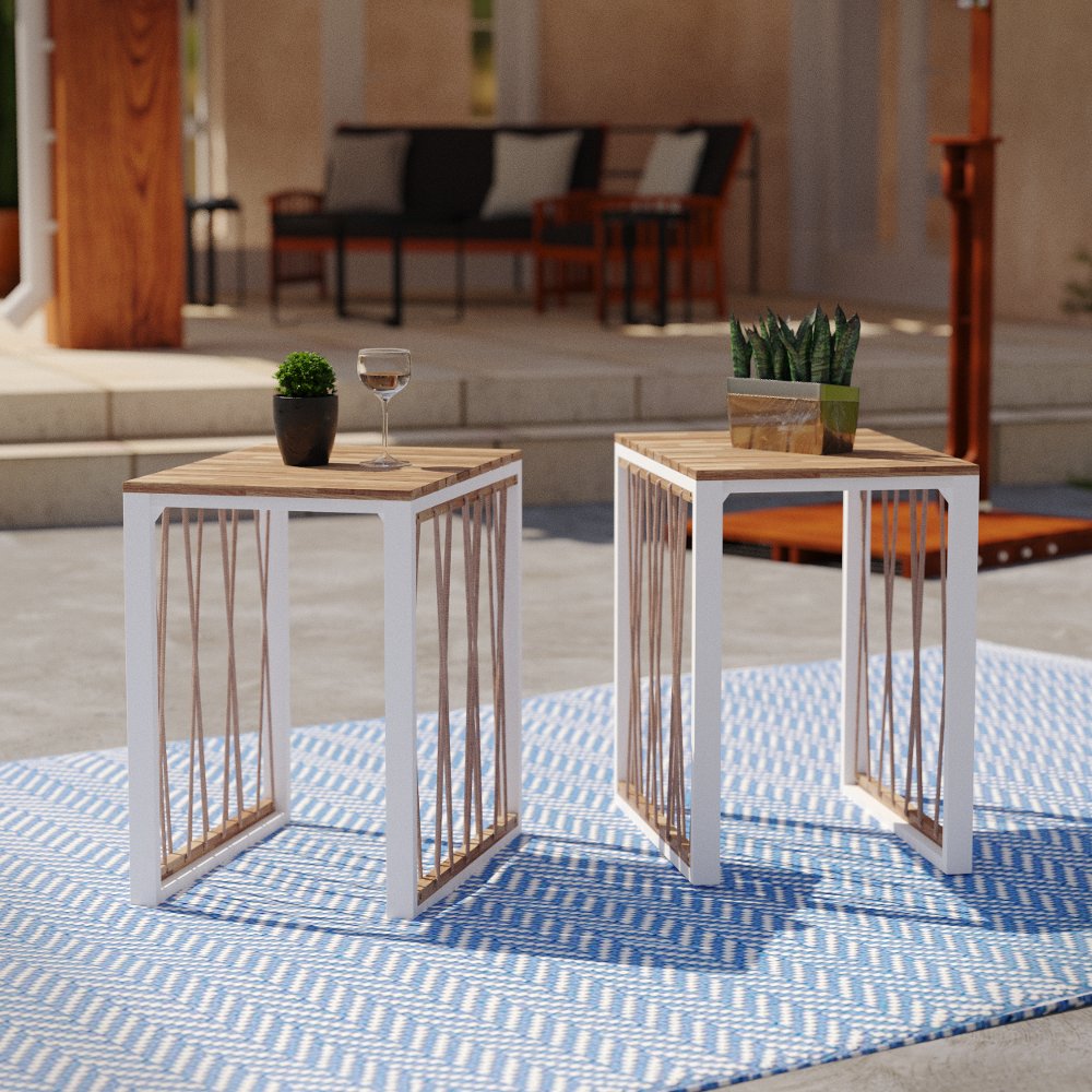 Wallmond Set of 2 Outdoor End Tables