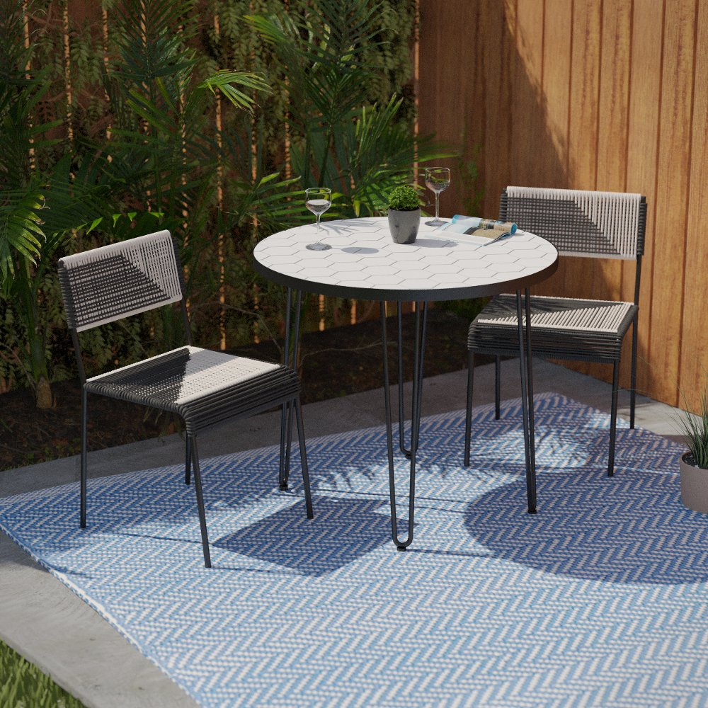 113259638 Watkindale Outdoor Bistro Dining 3pc Set sku 113259638