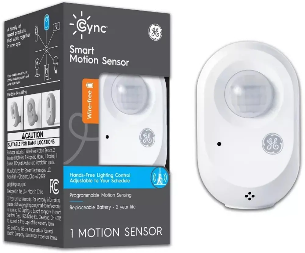 GE 100-Degree White Screw-in Motion Sensor-1