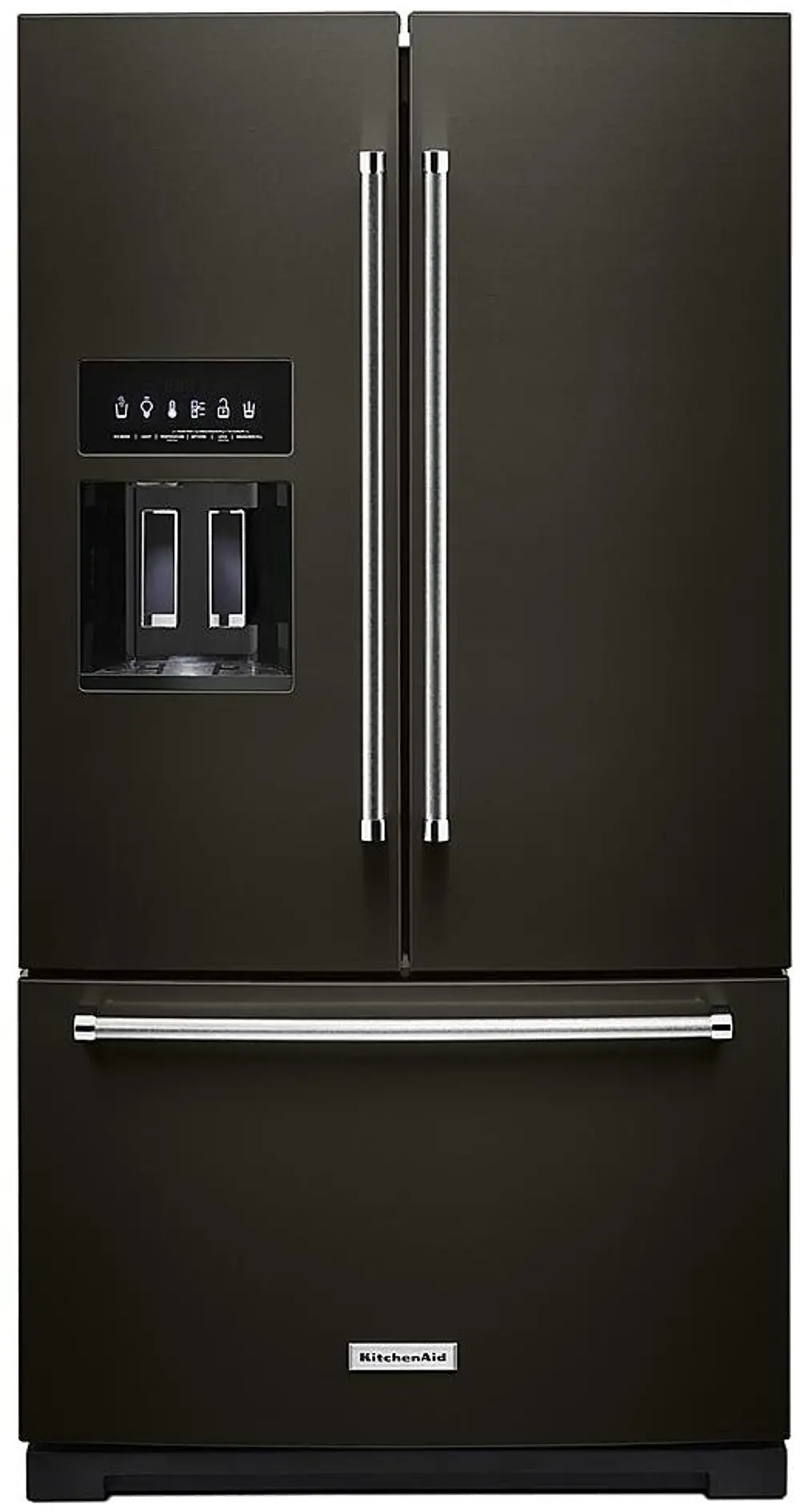 KRFF577KBS Kitchenaid 26.8 cu ft French Door Refrigerator - Black Stainless Steel-1