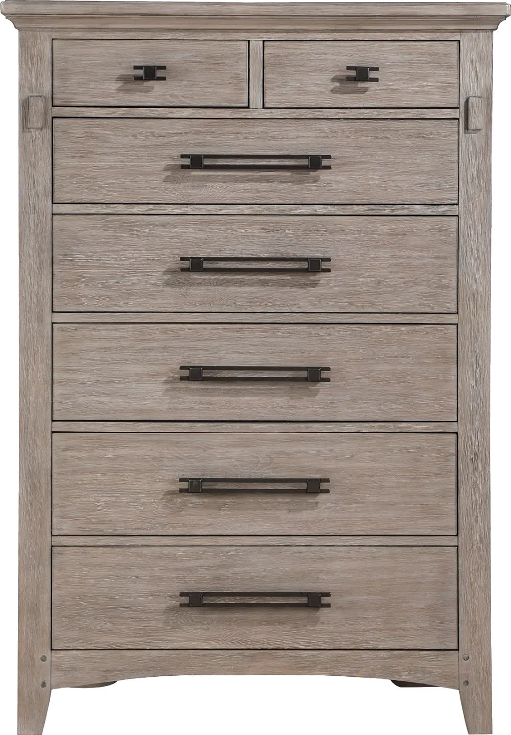 Oaken Taupe Chest of Drawers-1