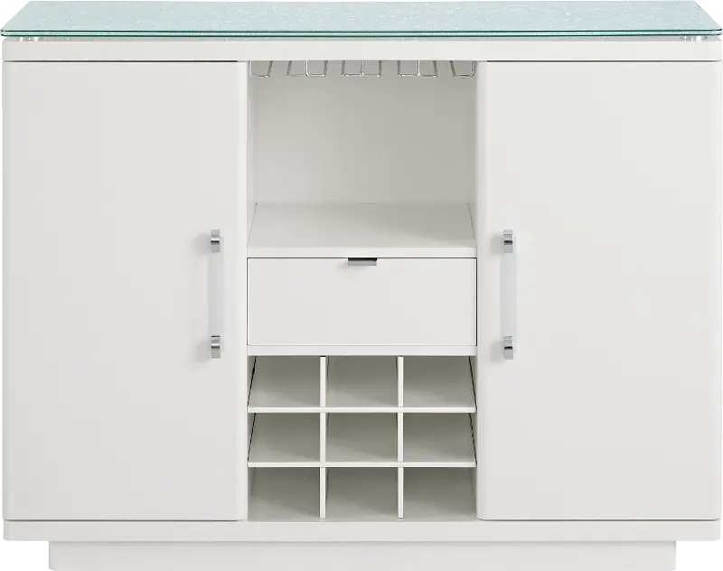 Miami White Bar Cabinet