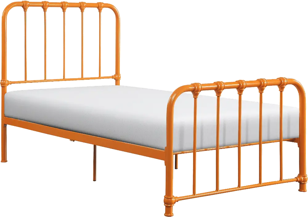 Bethany Orange Twin Metal Bed-1