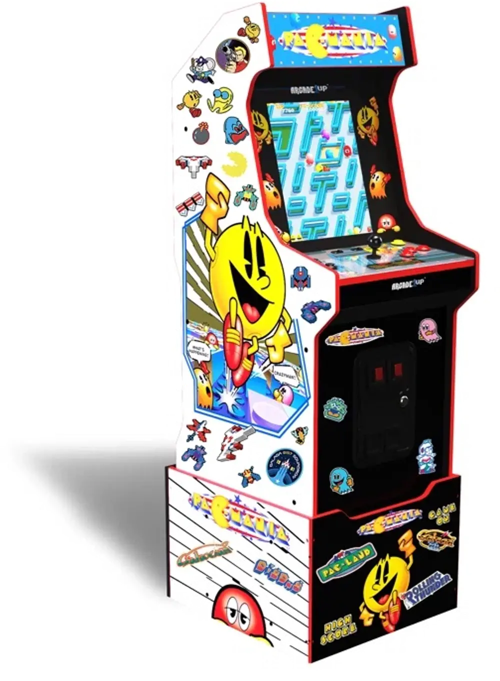 PAC-A-305010 Arcade1Up PacMan Customizable Arcade Featuring Pac-Mania (Includes 14 Games & 100 Bonus Stickers)-1