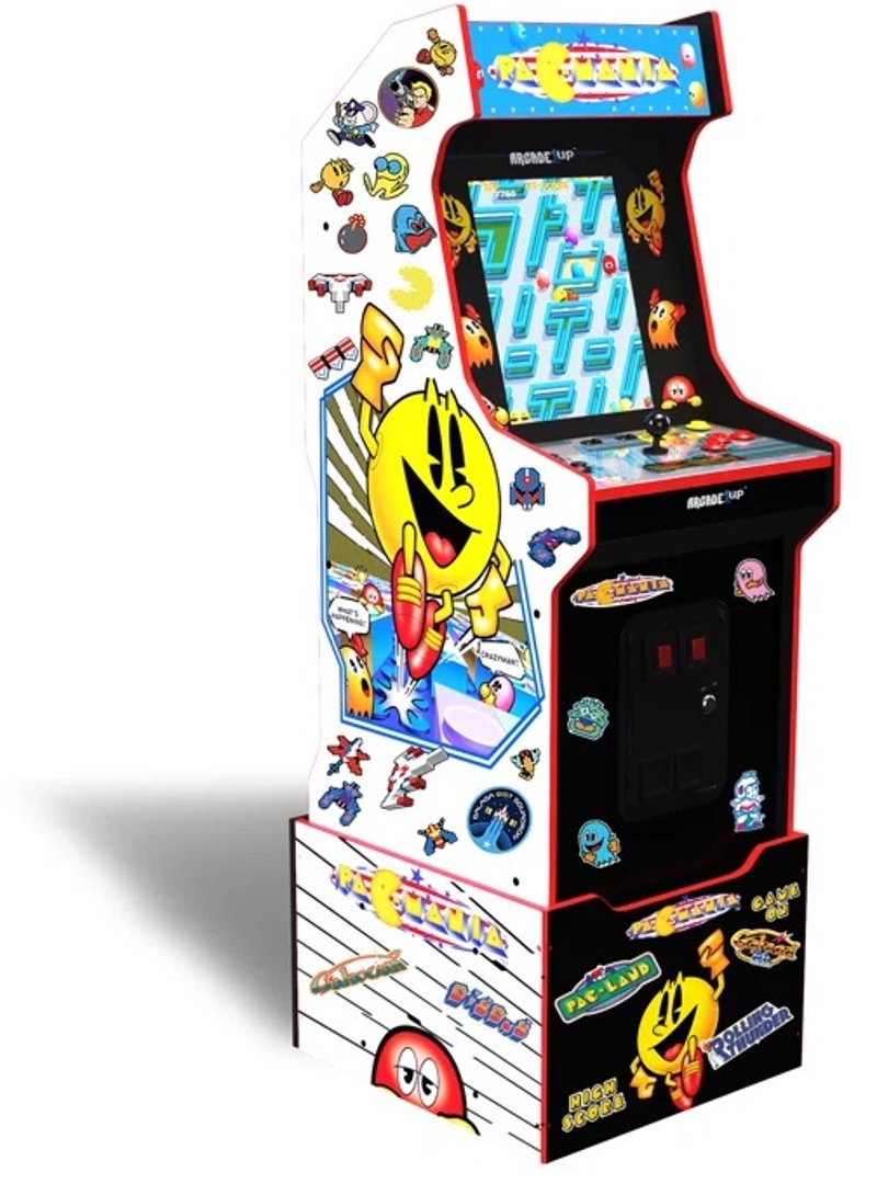 Arcade1Up PacMan Customizable Arcade Featuring Pac-Mania (Includes 14 Games & 100 Bonus Stickers)