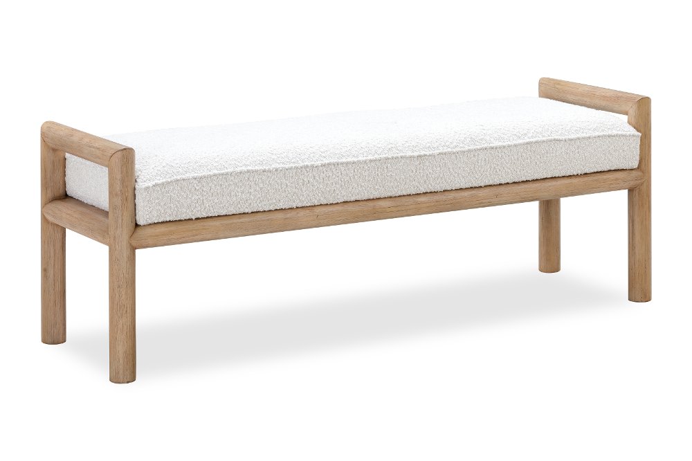 Dorsey Light Brown Bed Bench