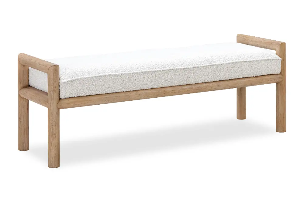 Dorsey Light Brown Bed Bench-1