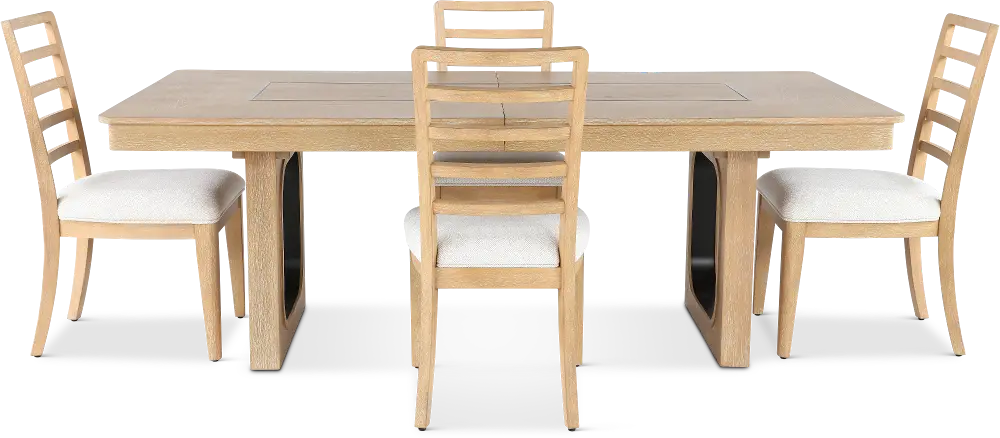 Escape Natural Oak 5 Piece Dining Set-1