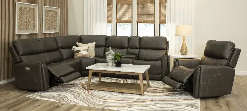Damon 6 Piece Power Reclining Sectional Damon 6 Piece Power Reclining Sectional