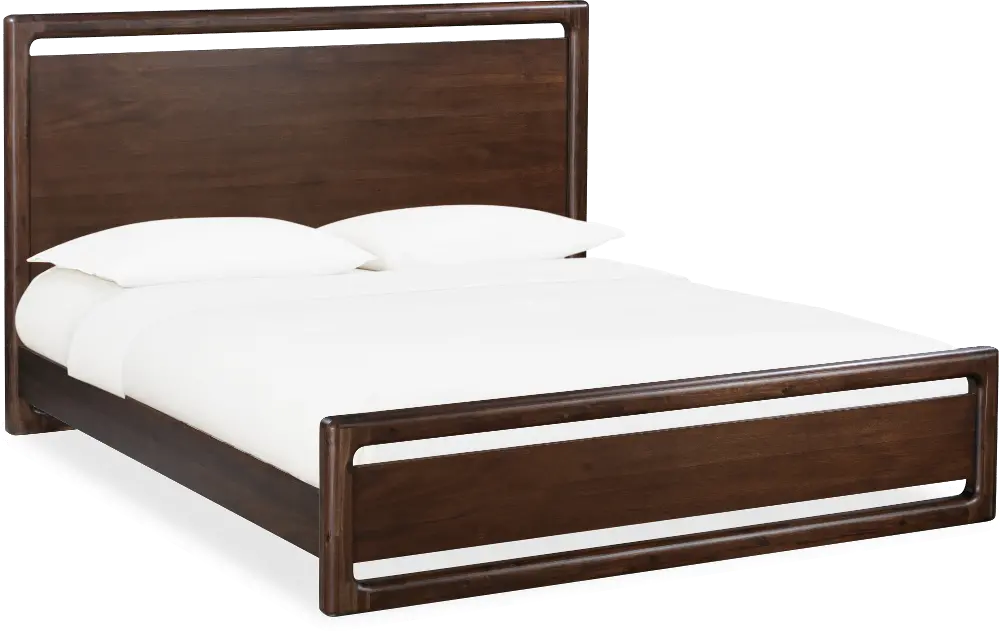 Sol Brown Full Platform Bed-1
