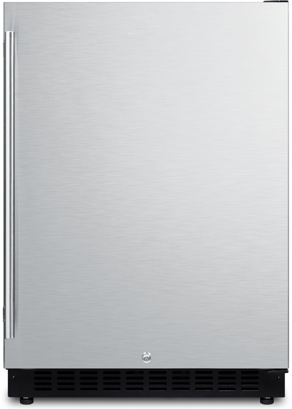 Photos - Fridge Summit Appliance  24" Wide Built-In Compact Refrigerator - Stainless 