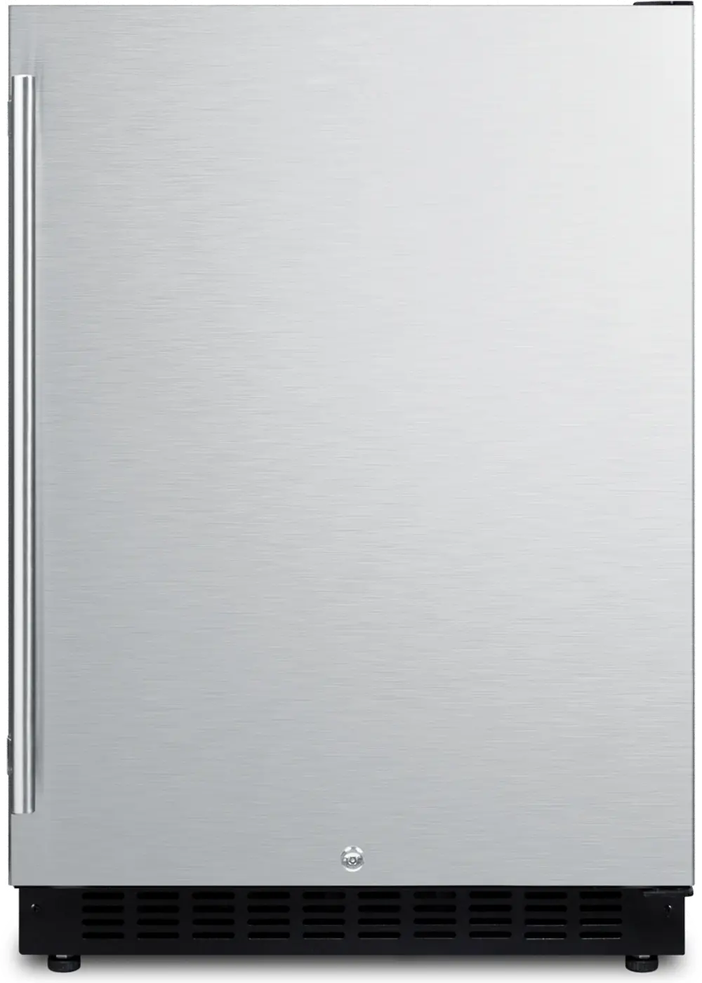 Summit 24  Wide Built-In Compact Refrigerator - Stainless Steel-1