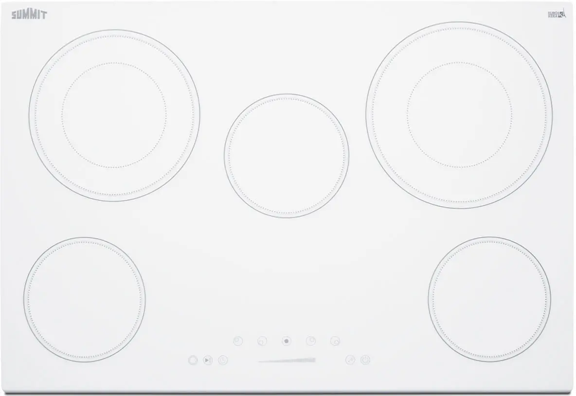 Photos - Hob Summit Appliance  30" Wide 208-240V 5-Burner Electric Cooktop - Whit 