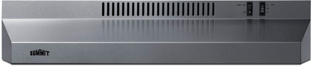 Summit 24 Under Cabinet Convertible Range Hood - Stainless Steel