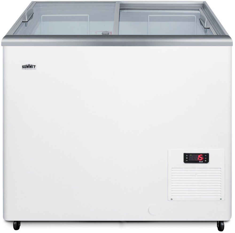 Summit Commercial 7.2 Cu. Ft. Chest Freezer - White with Glass Lid