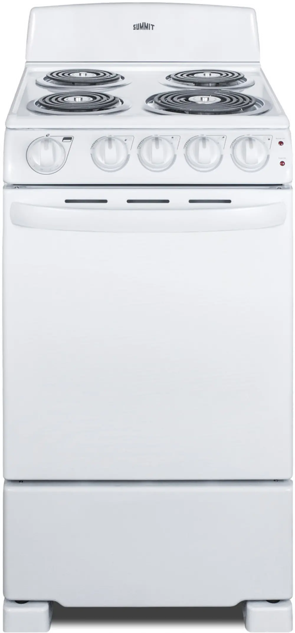 Summit 2.3 cu ft Electric Coil Range - White 20 Inch-1