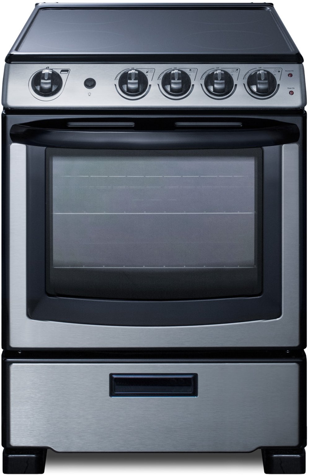 Summit 2.9 cu ft Electric Range - Stainless Steel 24 Inch