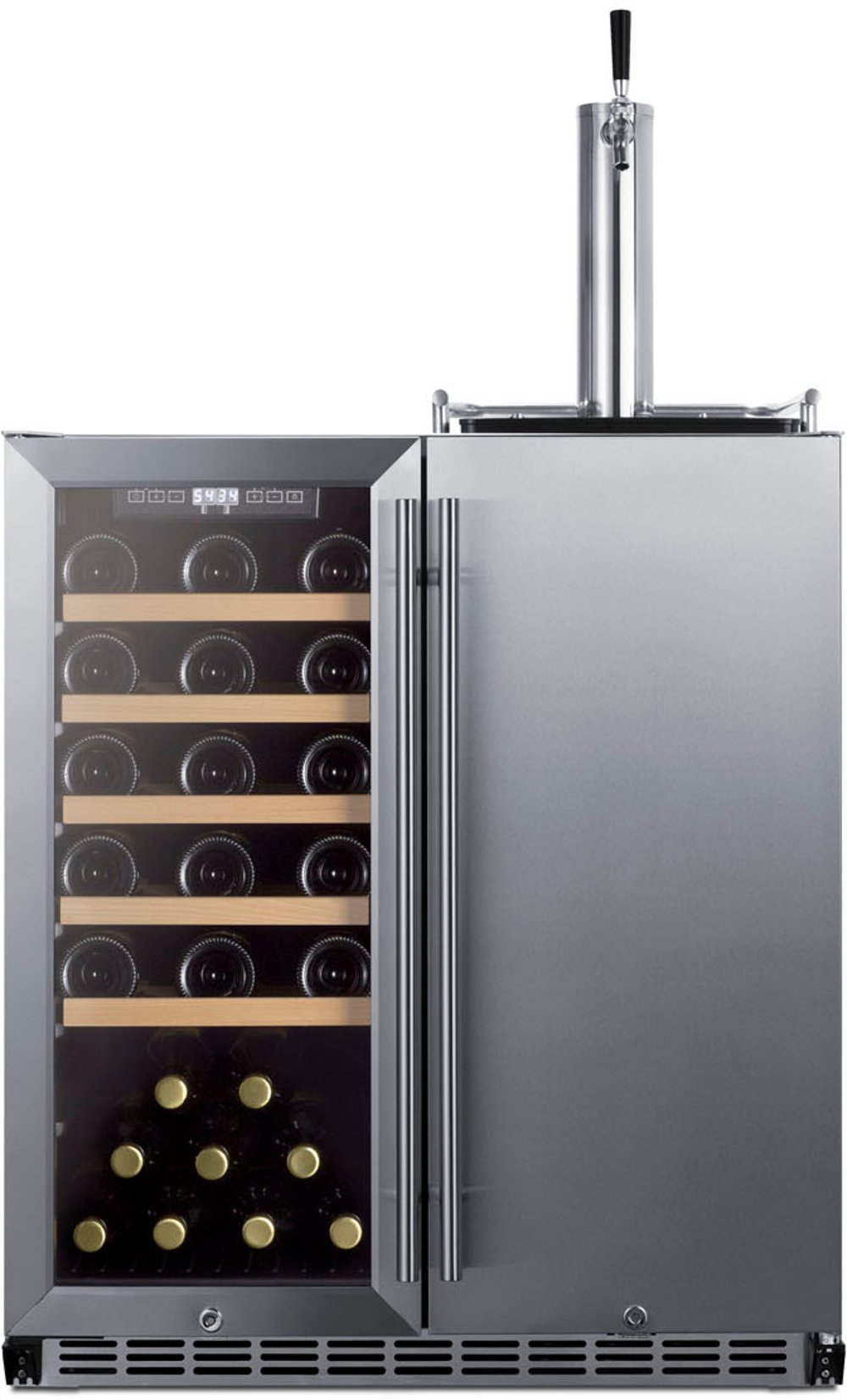 Summit 30 Wide Built-In Indoor/Outdoor Combination Wine...