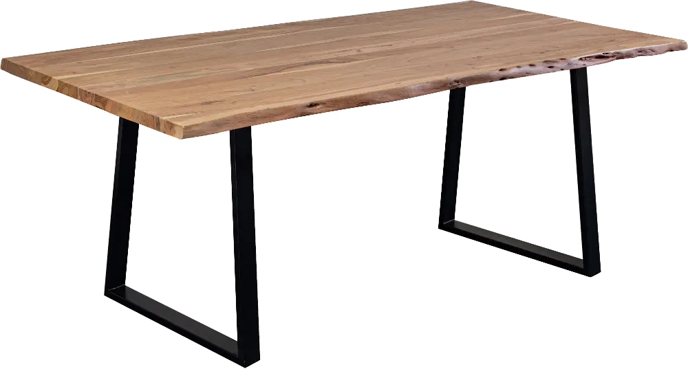 Manzanita Natural Wood and Iron 70 Inch Dining Table-1