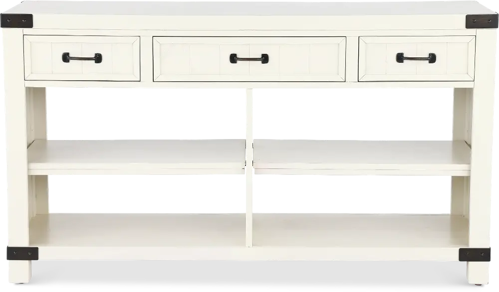 White River White Sofa Table-1