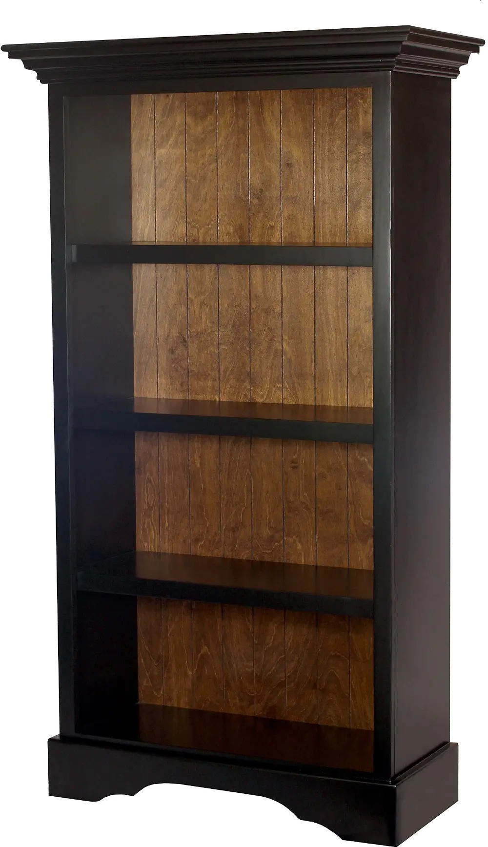 Eton 63 Inch Black Oak Bookcase-1