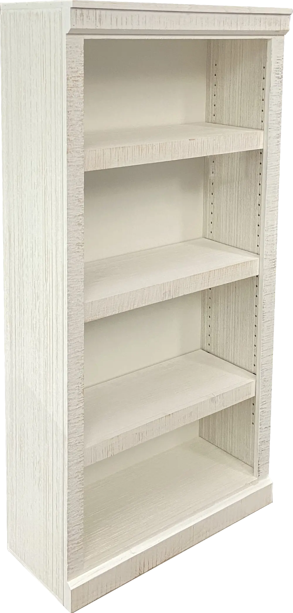 Delta 60 Inch Rustic White Bookcase-1