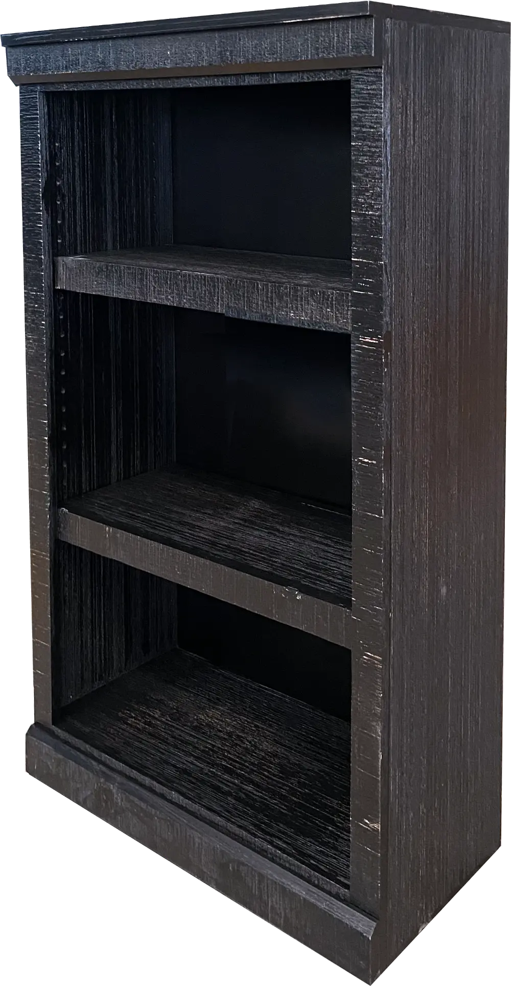 Delta 48 Inch Rustic Black Bookcase-1