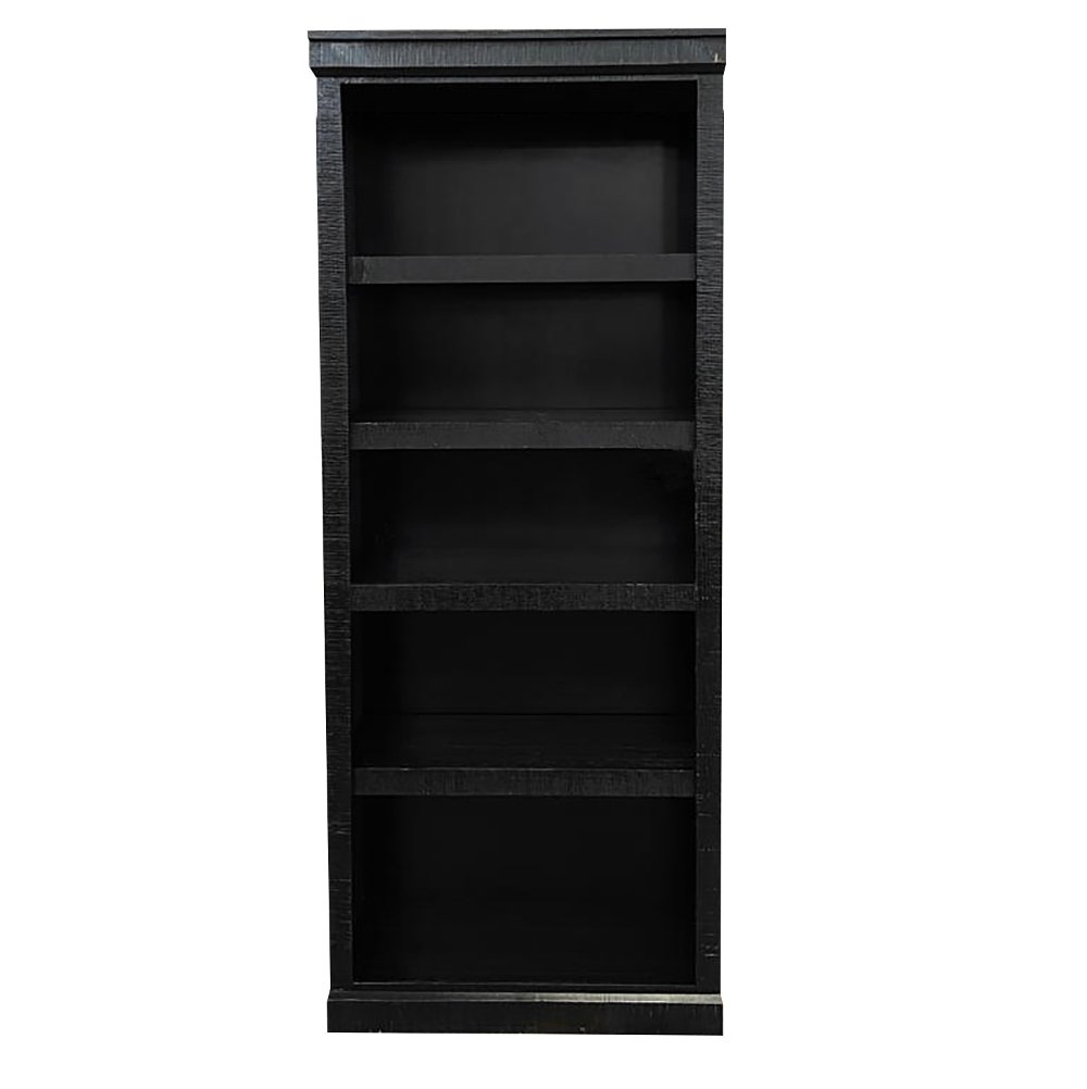 Delta 72" Black Bookcase