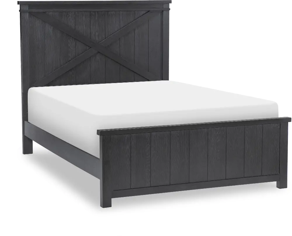 Flatiron Black Full Bed with Trundle-1