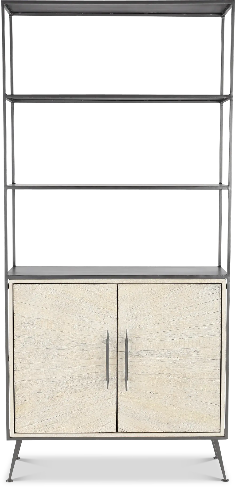 Mala Weathered White Bookcase-1