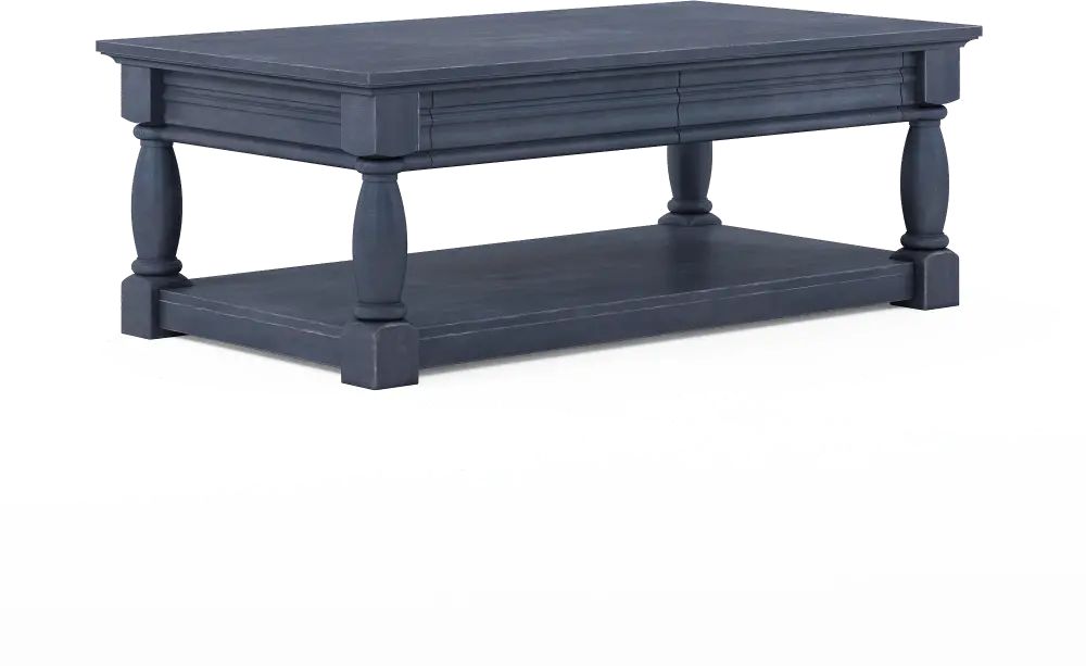Aldean Slate Blue Coffee Table-1