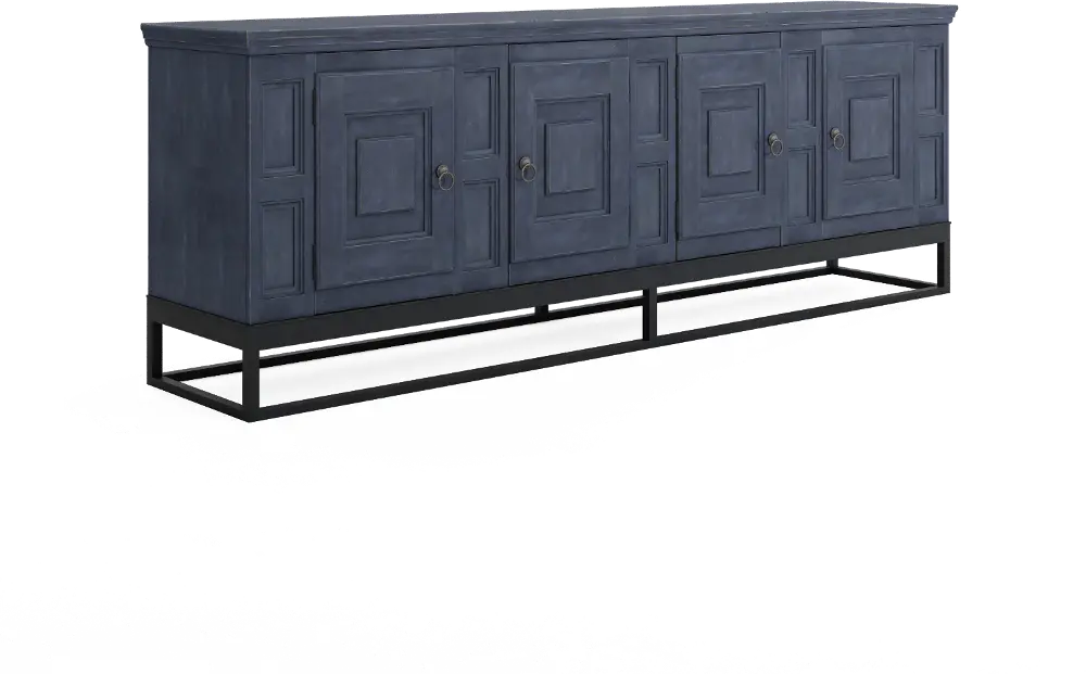 Aldean 90  Slate Blue TV Stand-2