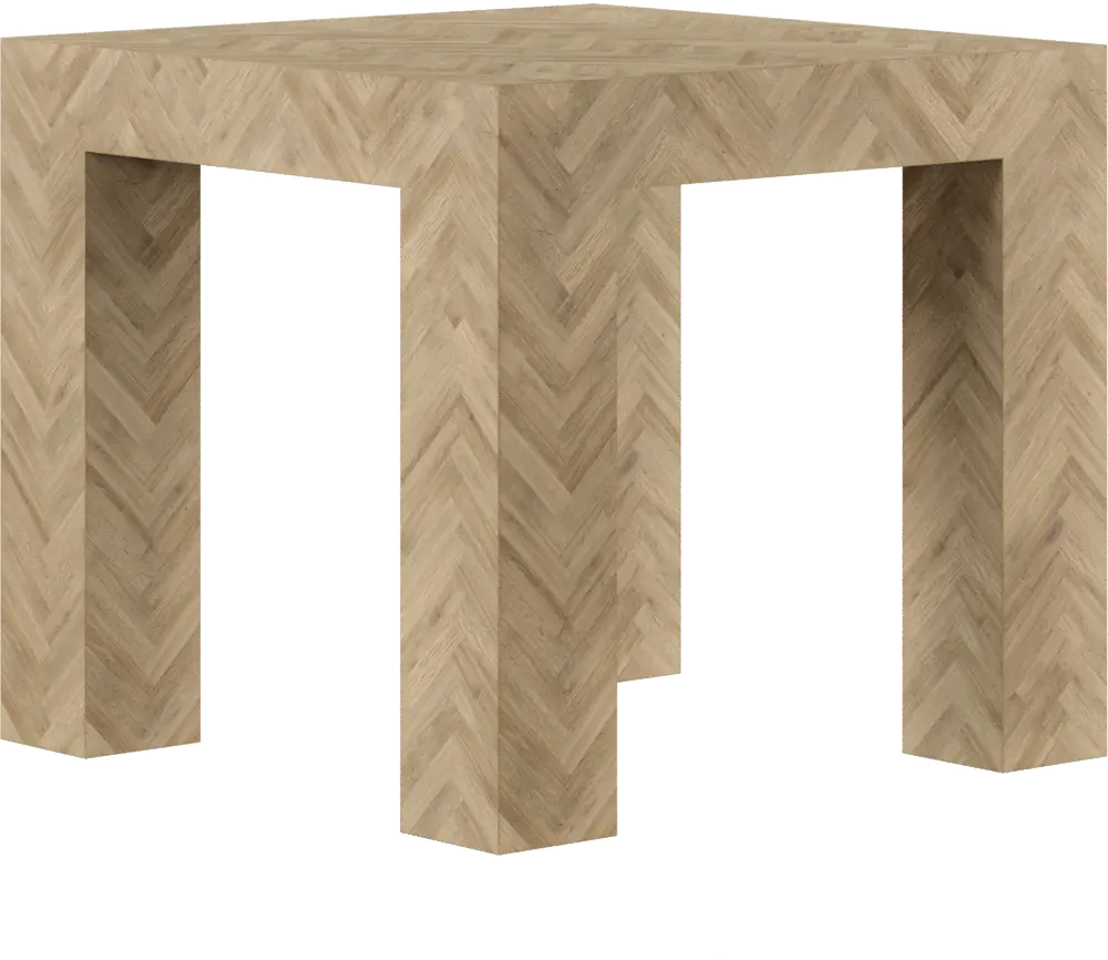 Geneva Light Brown End Table-1