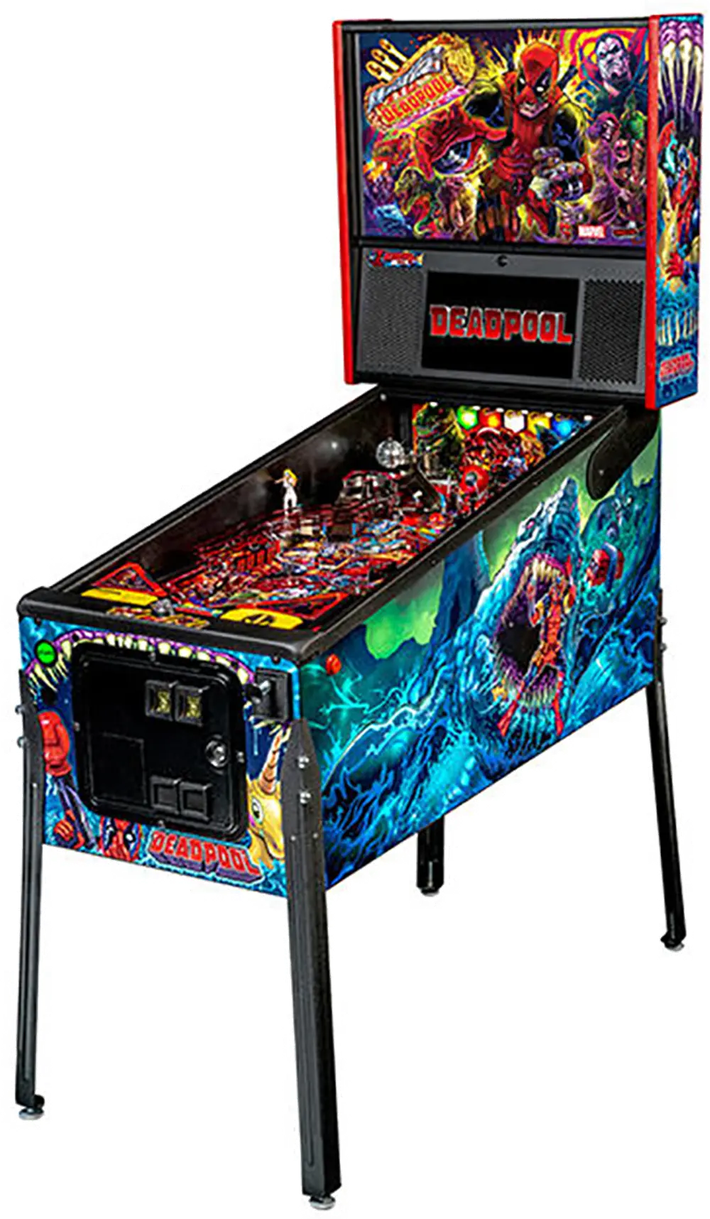 500-55K3-01 Stern Deadpool Premium Pinball Machine-1