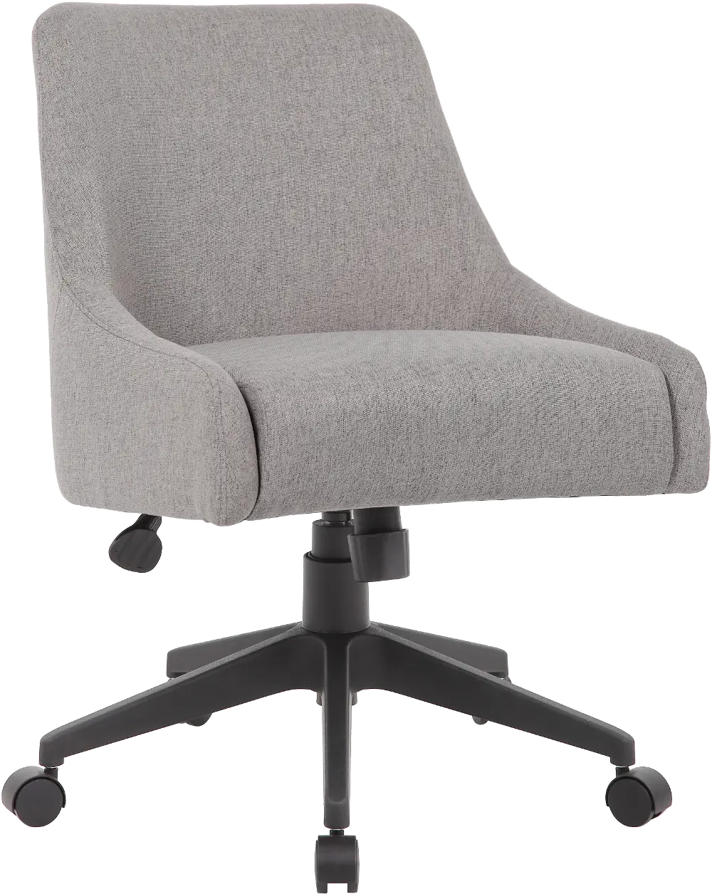 Boyle Gray Upholstered Office Swivel Chair-1