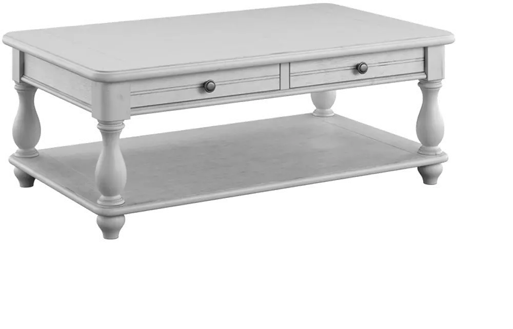 Newhaven Weathered White Coffee Table-1