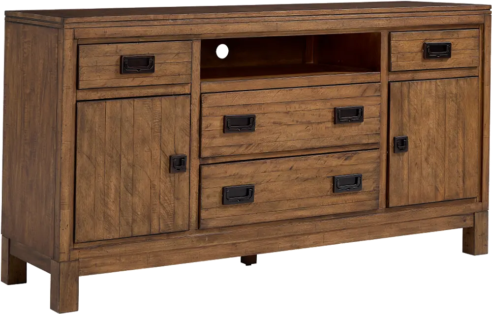 Stoney Knoll 64  Brown TV Stand-1