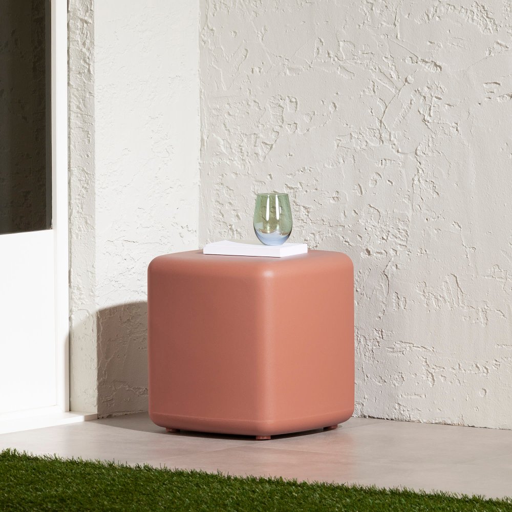 Dalya Burnt Orange Outdoor Side Table