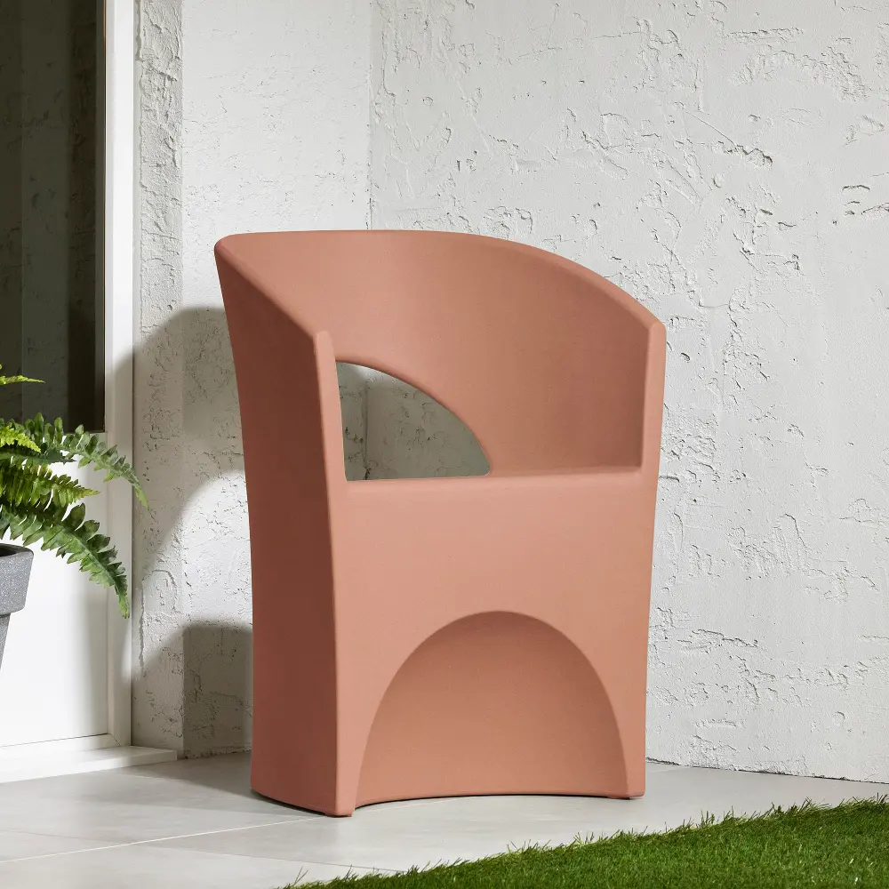 15334 Dalya Burnt Orange Outdoor Patio Chair - South Shore-1