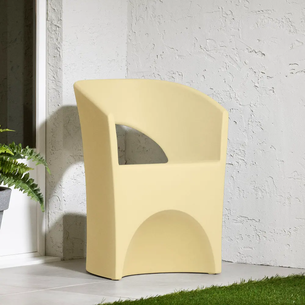 15335 Dalya Light Yellow Outdoor Patio Chair - South Shore-1