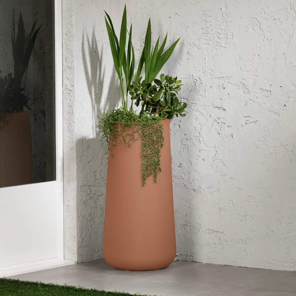 15336 Dalya Burnt Orange Outdoor Planter-1