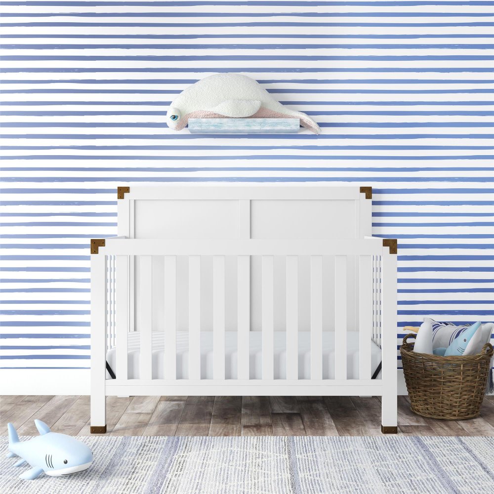 113308183 Frances Baby Relax White 5-in-1 Convertible Crib sku 113308183