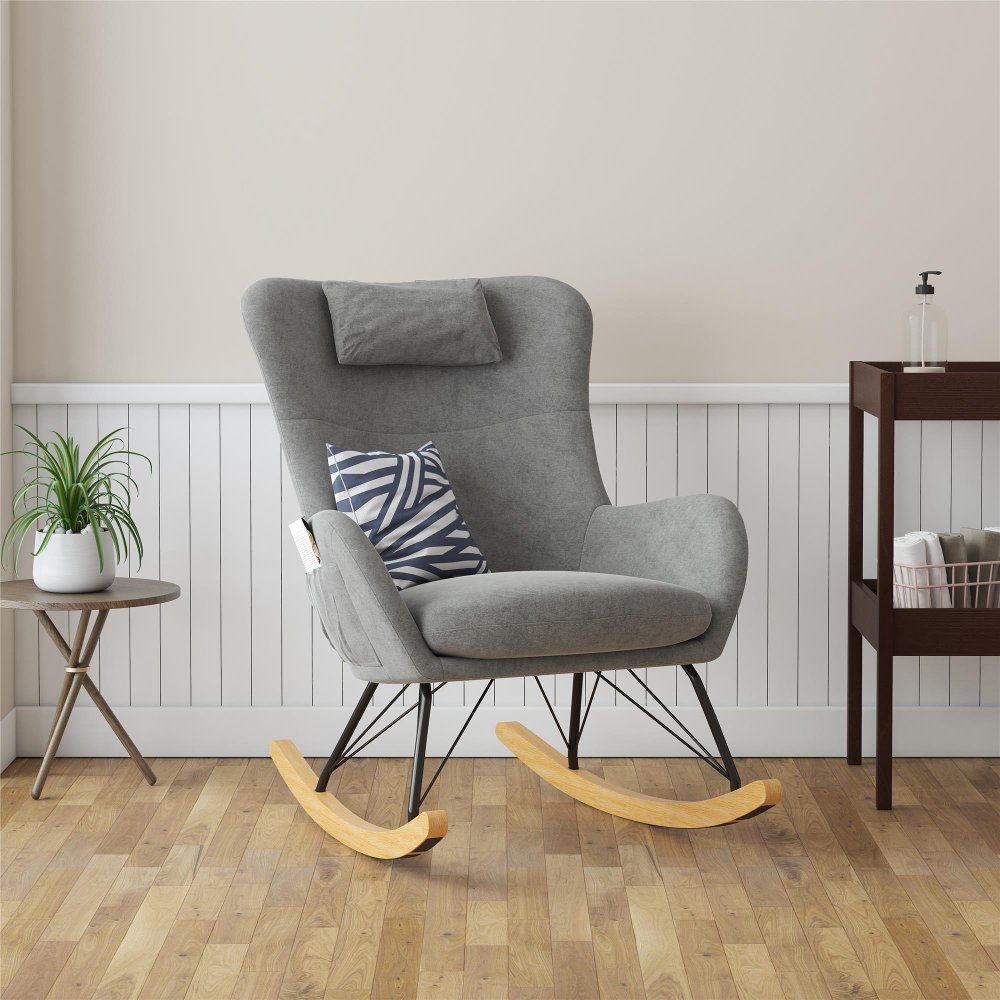 Margot Baby Relax Gray Rocker Chair