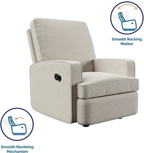 Shella Baby Relax Beige Rocker Recliner Chair RC Willey