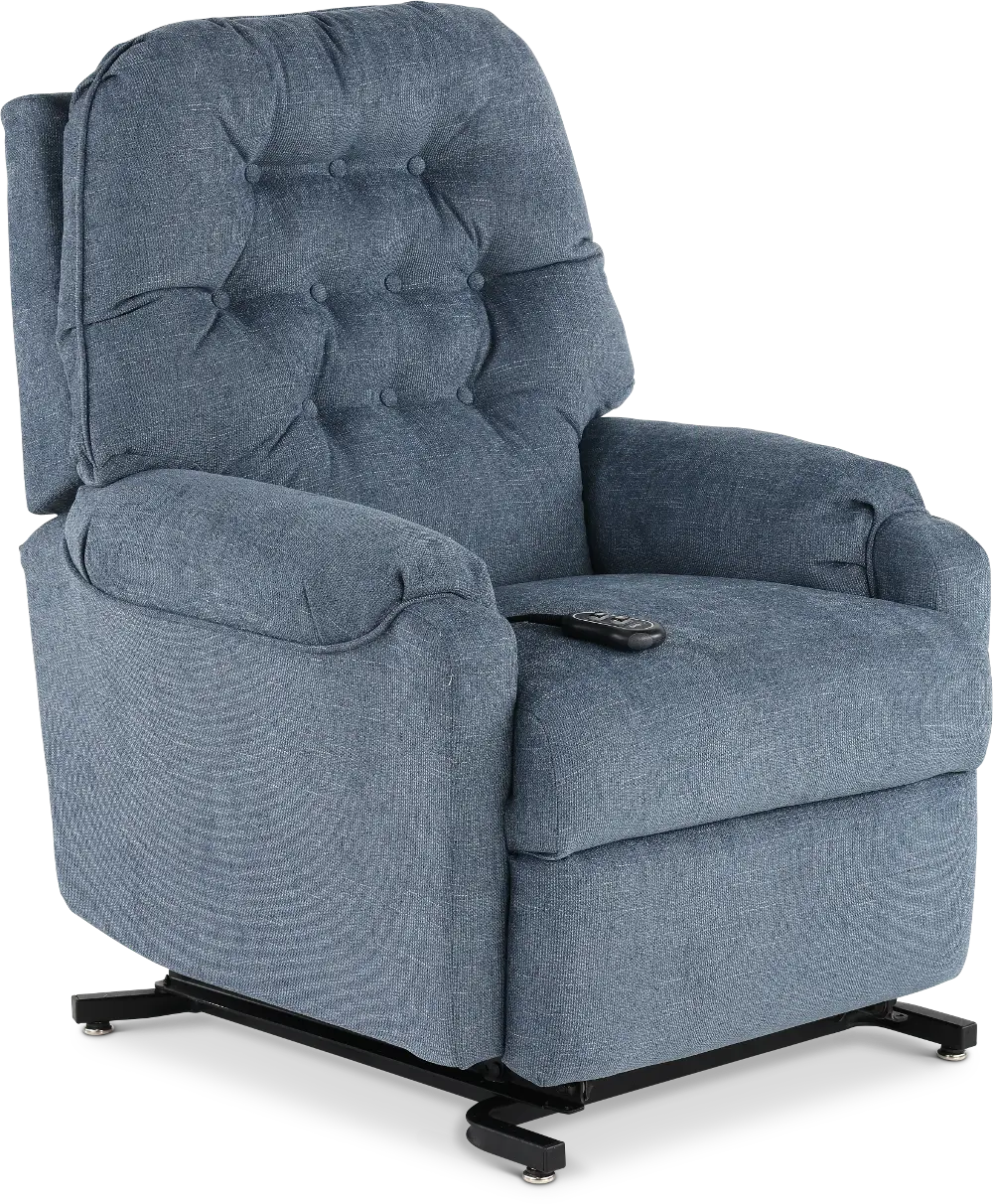Sondra Atlantic Blue Power Reclining Lift Chair-1