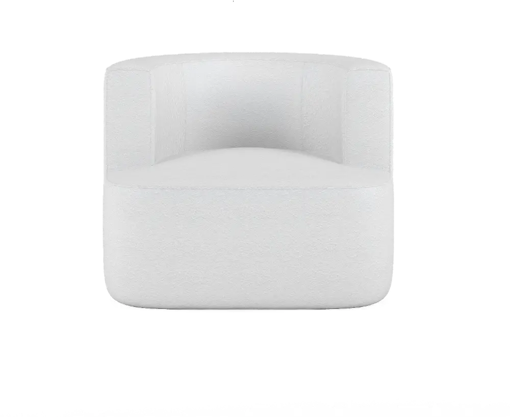 Cassat White Swivel Chair-1