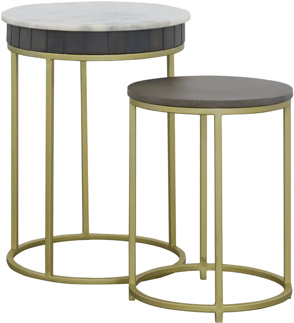77218 Cameron Park Round Nesting End Tables, Set of 2-1